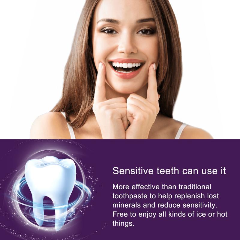 V34 Purple Toothpaste Whitens Teeth, Removes Stains, Prevents Pigmentation, and Makes Yellow Teeth Clean, White, and Brightens