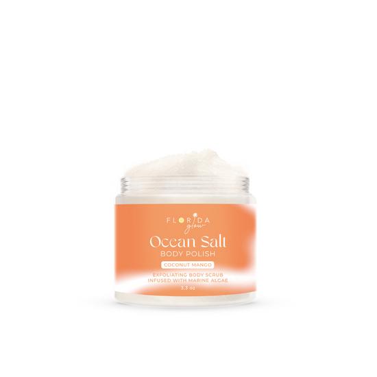 Florida Glow Ocean Salt Body Scrub Coconut Mango 3.3oz Body Care Smooth