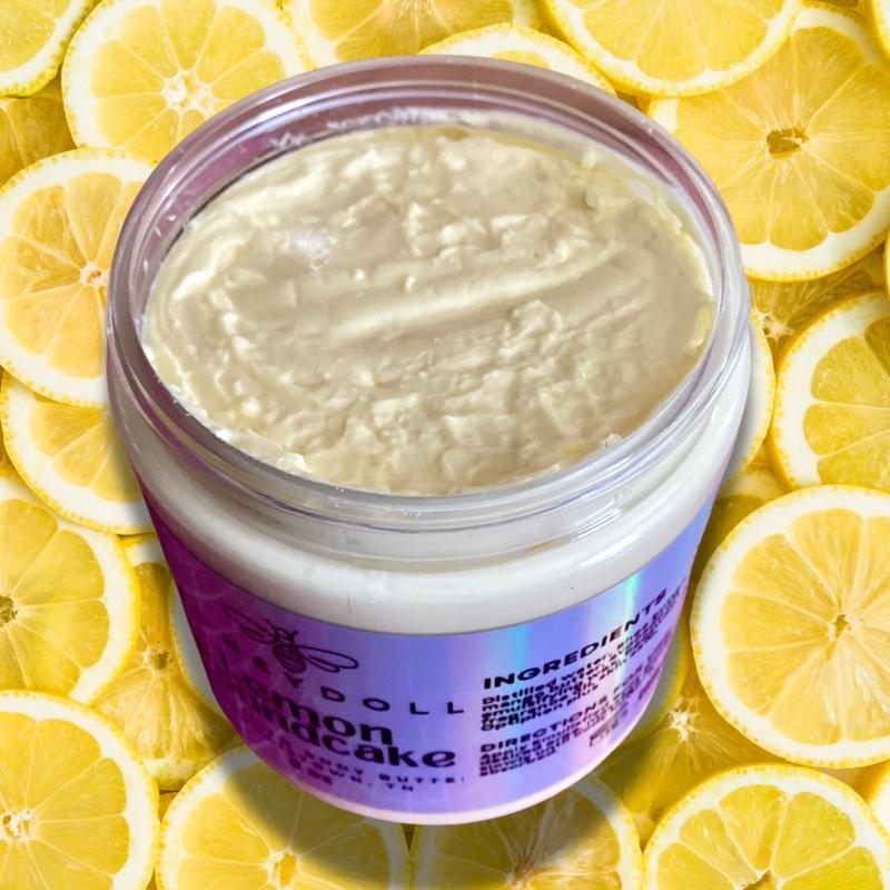 Lemon Poundcake Emulsified Body Butter - Deeply Moisturizes and Leaves Skin Smooth and Silky - Body Care