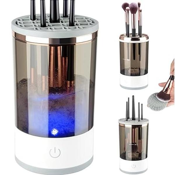 electric makeup brush cleaner 3 in 1 automatic cleaning machine makeup brush cleaning tool for all sizes christmas gift for woman Cosmetic Cleansing