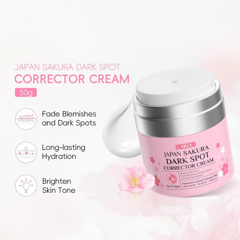 Sakura Facial Spot Cream, 2 Counts set Moisturizing Face Cream for Dark Spot Corrector, Hydrating Facial Moisturiser, Face Lotion for Women & Men