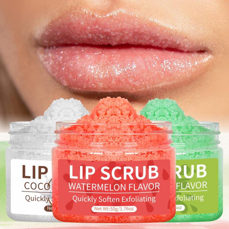 Lip Scrub, 1 Box Exfoliating Lip Scrub Cream, Moisturizing Lip Exfoliator, Lip Care Product for Women & Girls