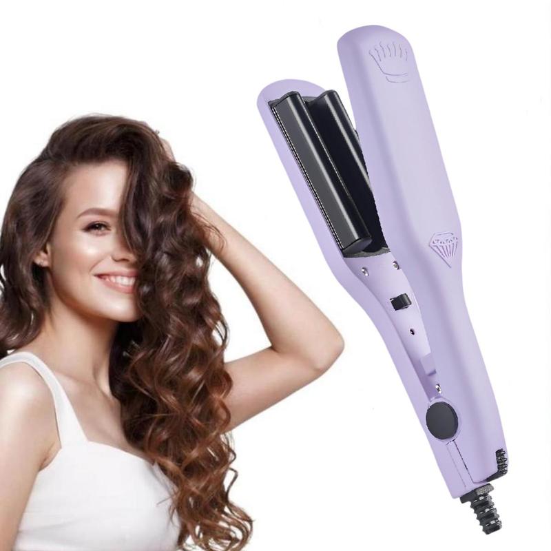 Rovy Wave Curling Iron -  Crimper with 2 Barrels, Fast Heating,  Ceramic Wand for Deep Waves. Perfect for Stunning Styles