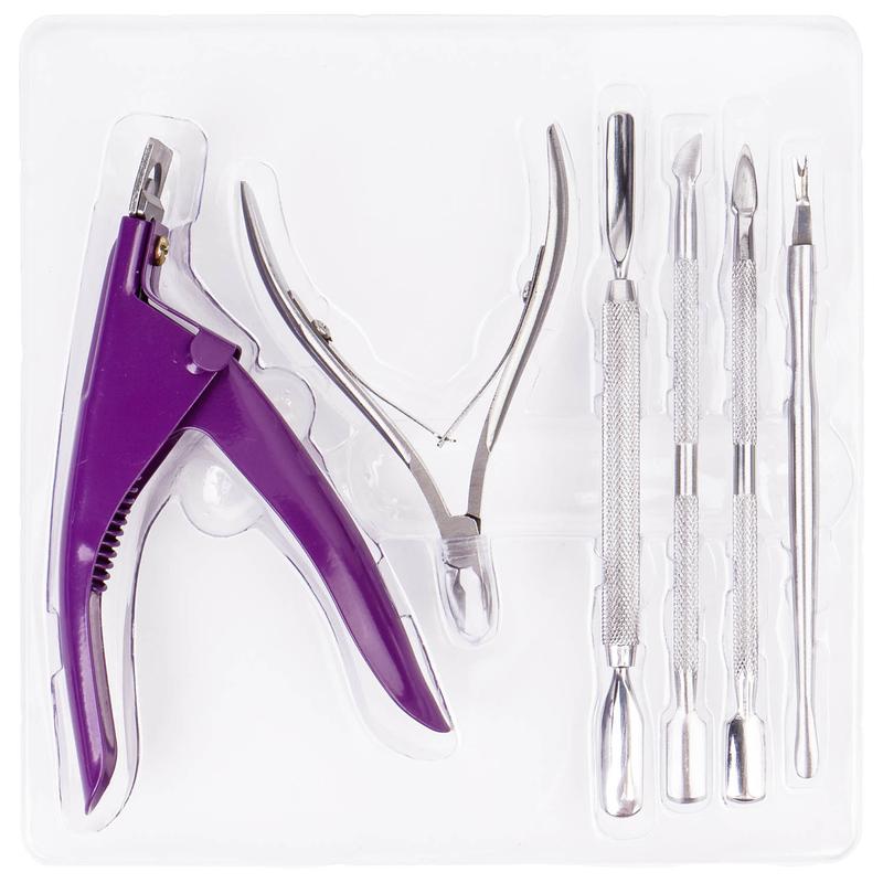 SHANY Premium Manicure-Pedicure Tool Set - All in one Nail Care Kit Stainless Steel Nail Edge Cutter, Cuticle Clipper, Cuticle Pusher, Double Edged Nail Scrapper Trimmer and Cleaner.