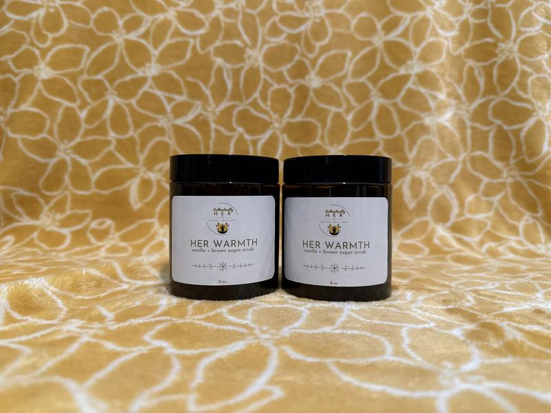 Sugar Scrub - Just Vanilla and Her Warmth Exfoliating Scrub for Soft and Smooth Body and Skin Hydration Self-Care Essentials Glow