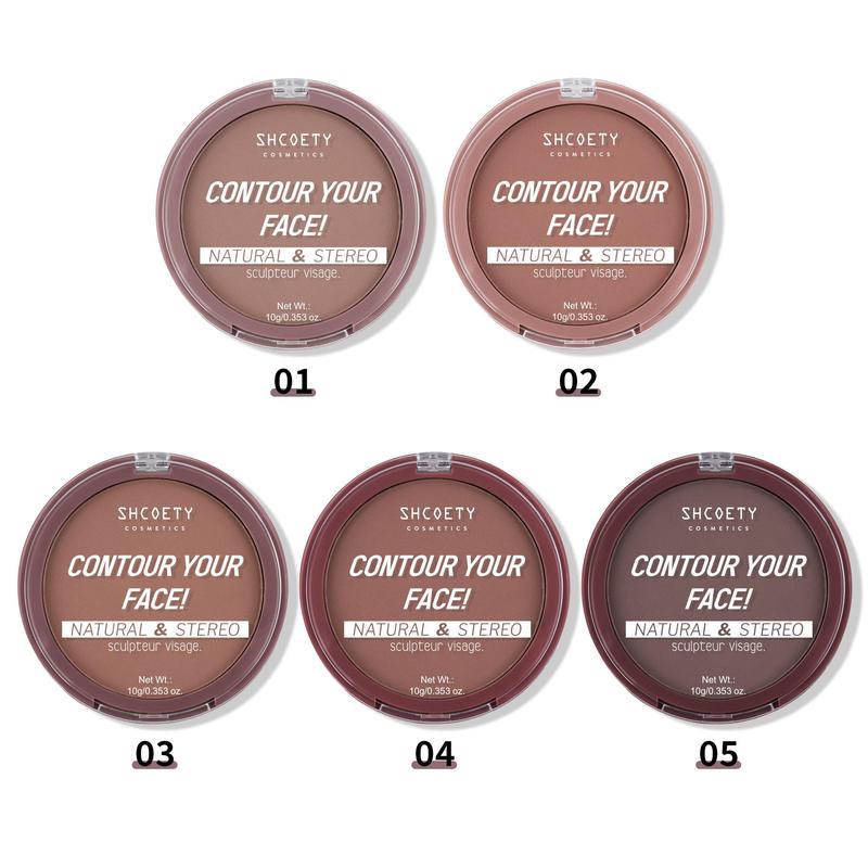 Natural Modification Bronzer, 1 Count Brown Contour Powder, Daily Facial Makeup, Brightening and Contouring Powder