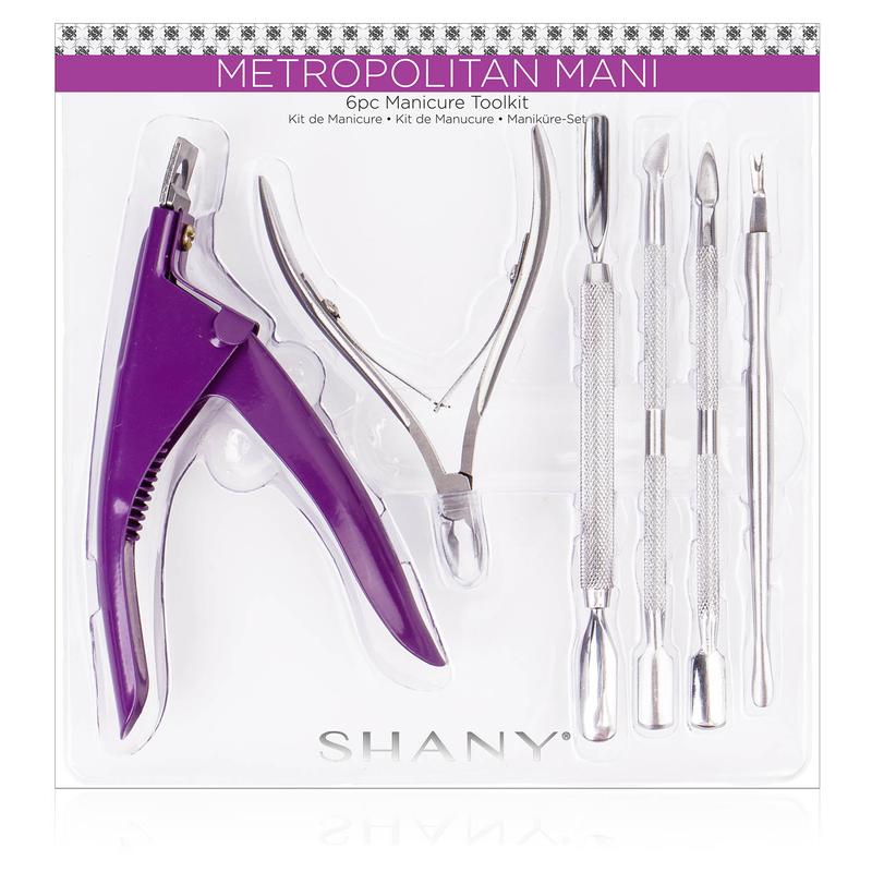 SHANY Premium Manicure-Pedicure Tool Set - All in one Nail Care Kit Stainless Steel Nail Edge Cutter, Cuticle Clipper, Cuticle Pusher, Double Edged Nail Scrapper Trimmer and Cleaner.