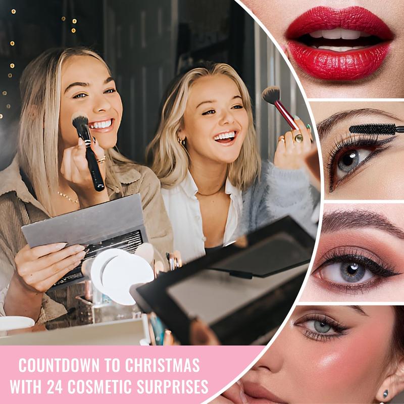 Christmas Makeup Advent Calendar 2024 Teen Girls Women Beauty Countdown Calendar Christmas for Women Teen Girl Trendy Stuff Unique Makeup Set Gift Pack Mom Cosmetic