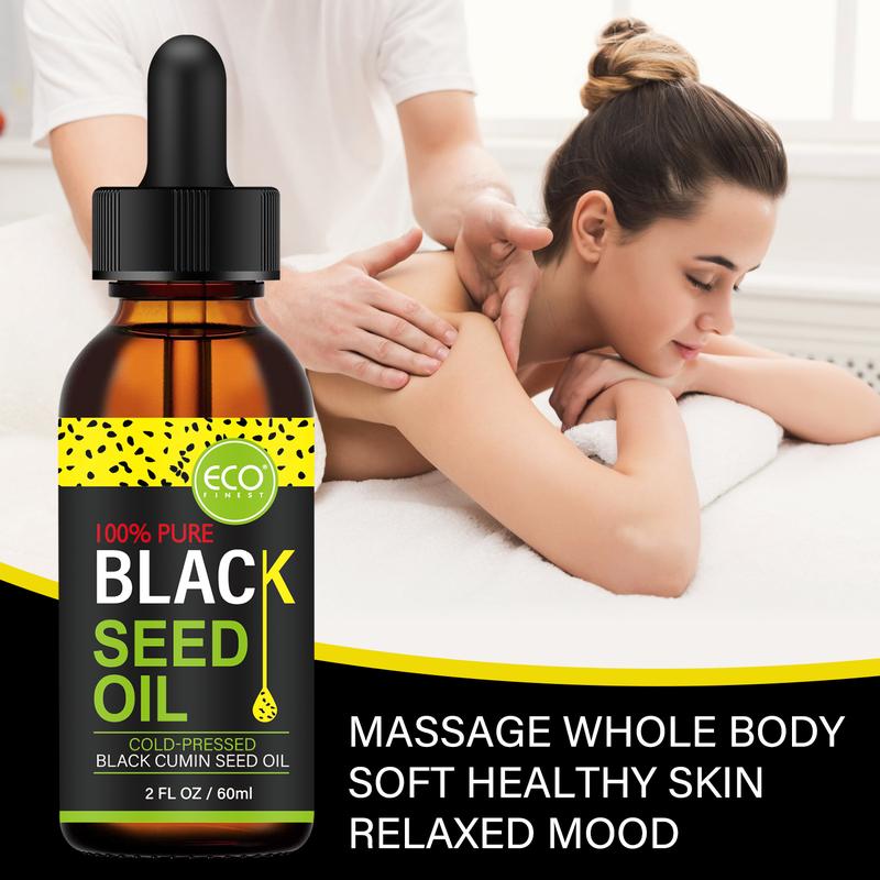 ECO Black Pepper Essential oil 100% pure, glycerin infused into all skin types nourishes skin care ideal for face, body, hair, nail massage