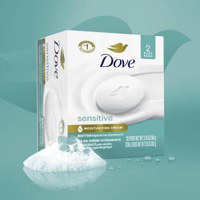 Dove Beauty Sensitive Skin Moisturizing Unscented Beauty Bar Soap