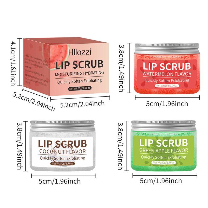 Lip Scrub, 1 Box Exfoliating Lip Scrub Cream, Moisturizing Lip Exfoliator, Lip Care Product for Women & Girls