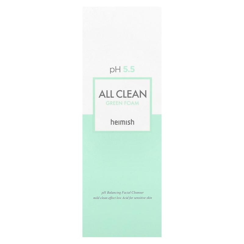 Heimish All Clean Green Foam Facial Cleanser, 5.29 oz (150 g)