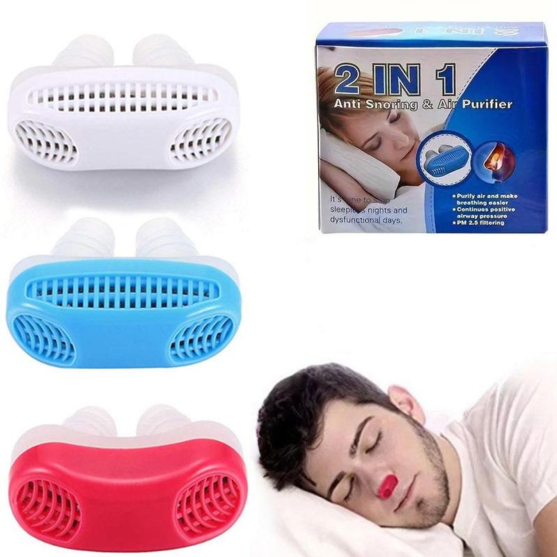 2 in 1 Anti Snoring Device, 3 Counts set Nose Clip To Help Stop Snoring, Reduces Snoring, Sleep Aid Helper, Skincare Tools for Men & Women