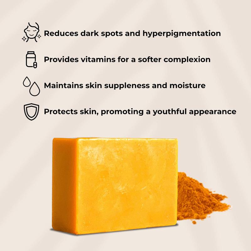 Turmeric Brightening Soap (with Vitamin C, Alpha Arbutin, Oat) soap