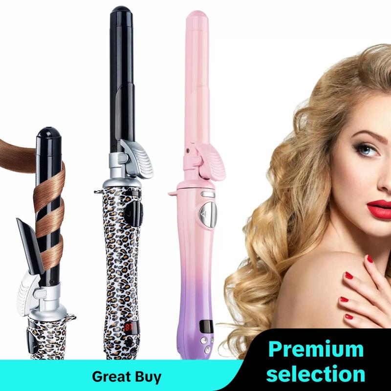 25mm Automatic Rotating Hair Curler, 1 Box Electric Hair Curler with LED Display, Hair Styling Tool for Home & Salon Use, Christmas Gift, Stocking Fillers, Winter & New Year Gift, Winter Essentials