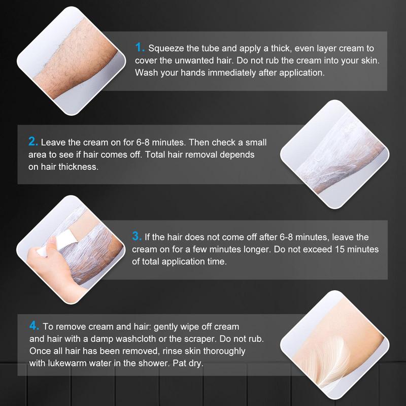 Men's Intimate Area Hair Removal Cream, 1 Box 2 Boxes Gentle Formula Hair Removal Cream, Suitable for Arms, Legs, Underarms