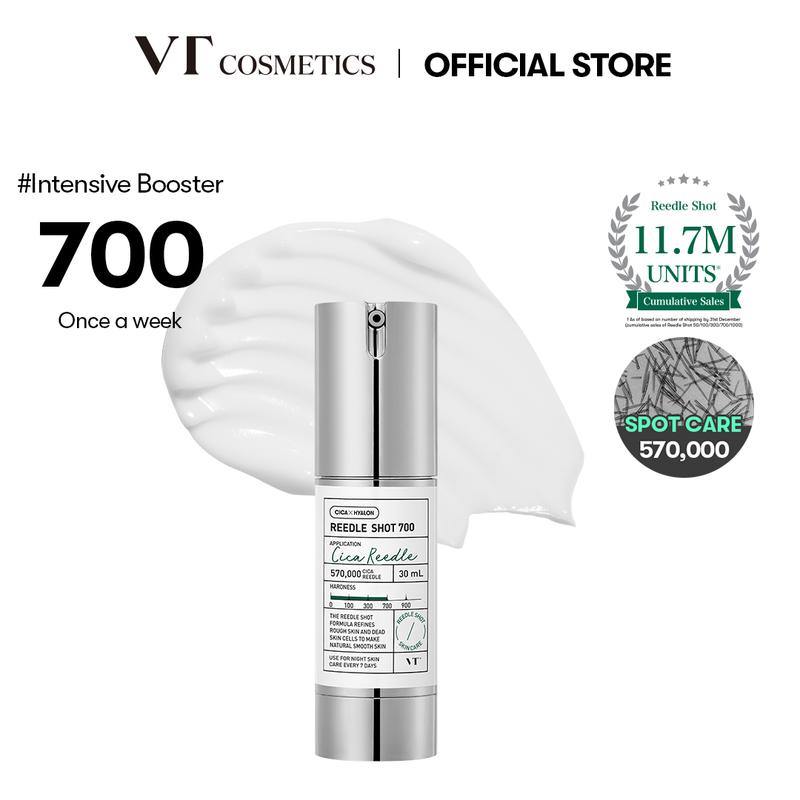 [Official VT Cosmetics] Reedle Shot 100, 300, 700 | Exosome, Centella Asiatica | Microneedling Serum Mild, Strong booster to Intensive Spot Care