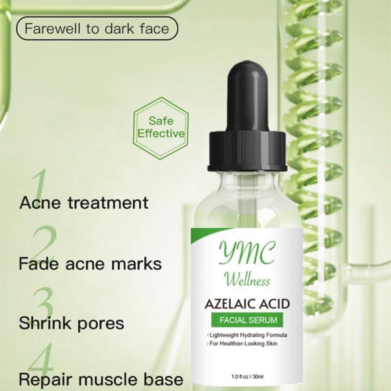 Azelaic Acid Face Serum- for Acne, Dull and Damaged Skin, Brightening, Skin Tone Corrector Serum, Hyperpigmentation Safe, Oil Control Not Tested on Animals, No Parabens. Gentle Radiant Smoother Skin Repair Comfort