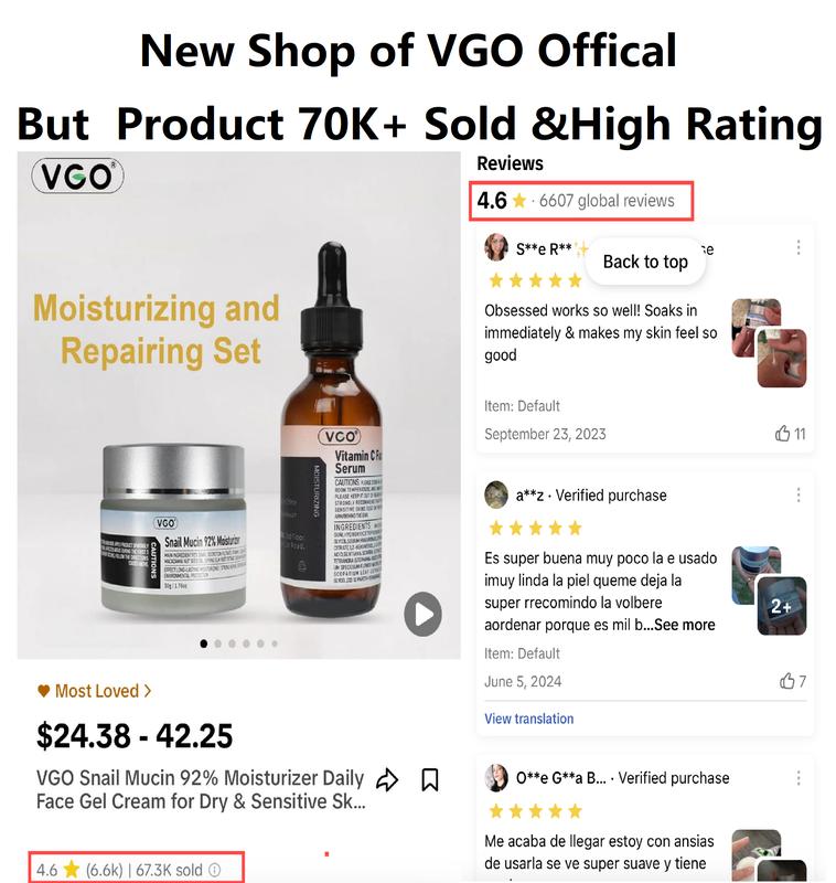 VGO-Essence Face Cream Moisturizing and Repairing Set Skincare Moisturizer-Moisture Skin Repair Hydrating Cleansing Hydrate Comfort Acne Radiance facial care vitamin c face serum