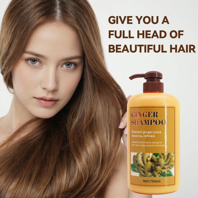 [FDA approved] 750ml Ginger Hair Shampoo Fast Regrowth Hair Thick Anti-Hair Loss Anti-Dandruff Anti-itching Shampoo Conditioner Haircare