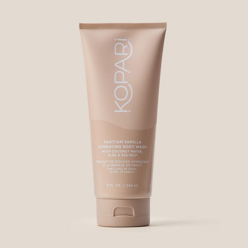 Tahitian Vanilla Hydrating Gel Body Wash with Coconut Water and Sea Kelp by Kopari Beauty