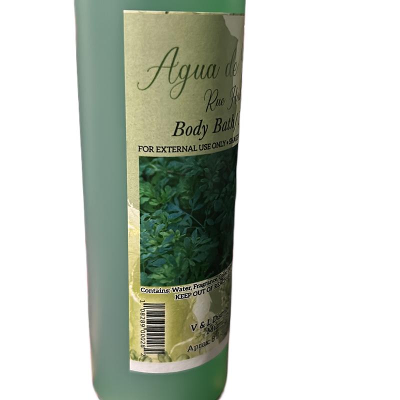 Agua Espiritual de Ruda - 8oz | Spiritual Rue Water for Protection and Cleansing bath bano  Religious