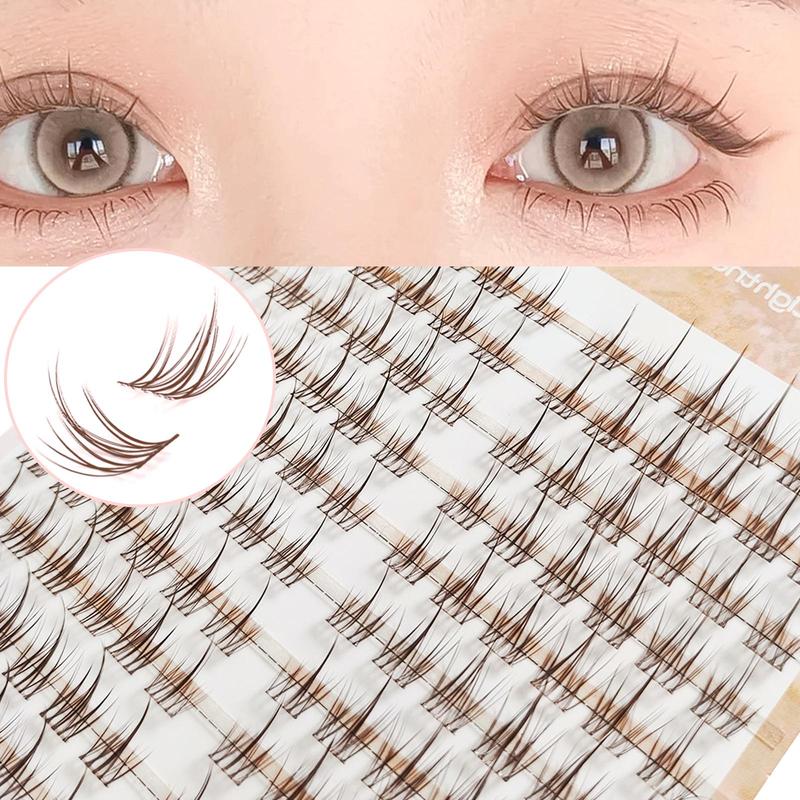 Natural Look Eyelashes Extensions, 1 Box Individual False Eyelashes, Self Grafting Eyelash Extensions, Soft False Eyelashes for Women Eye Makeup Enhancement