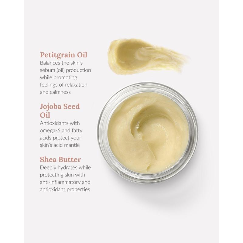 Petitgrain Moisturizer - Moisturizing and Vegan Skincare with Organic Jojoba Oil & Shea Buter for Healthy Glowing Skin