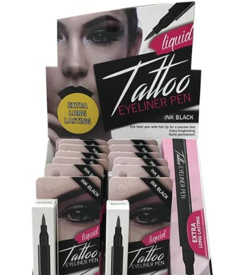 Magic Collection Liquid Tattoo Eyeliner Extra Long Lasting  (Dark Brown) 0.03oz