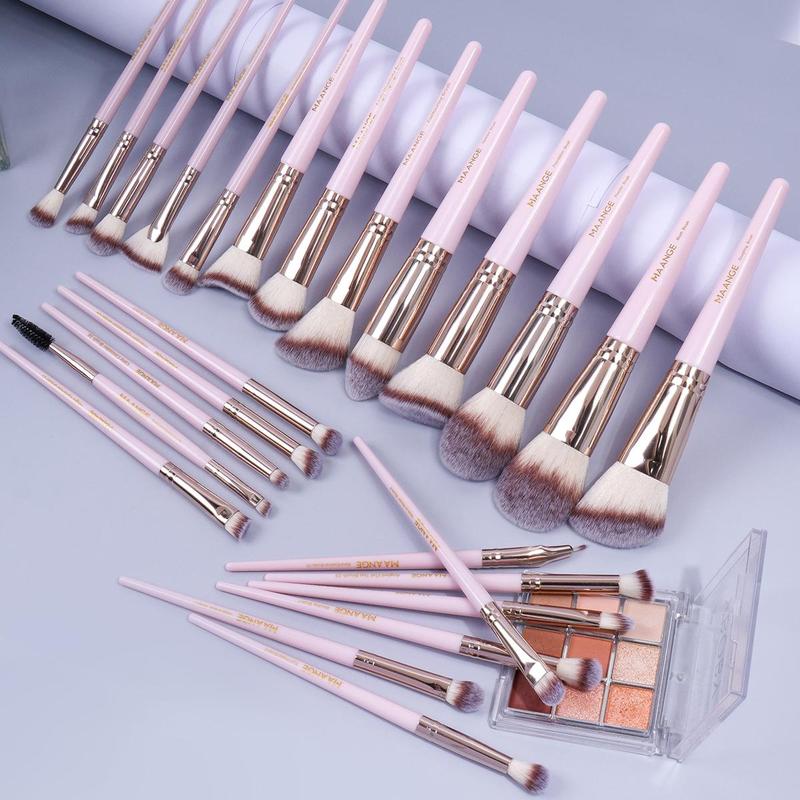 Professional Makeup Tools Set for Christmas Gift, 42pcs set Makeup Brushes & Powder Puffs & Storage Bag, Gift for Women and Girls