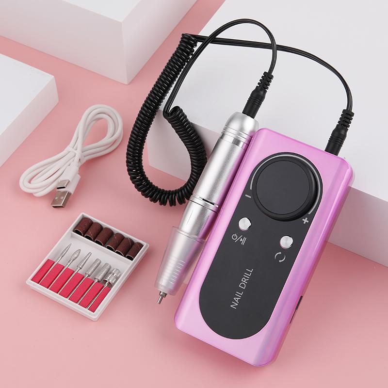 Electric Nail Drill Kit, 1 Set 45000rpm Professional Nail Art Polisher Sets for Home Salon Use, Nail Drilling Machine, Nail Drill Bits, Dynamic Nail Supply, Nail Equipment, Nail Supplies, Electric Callus Remover, Stocking Fillers Gift, Christmas Gift