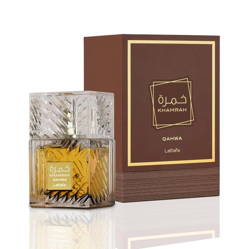 Lattafa Khamrah Qahwa for Unisex Eau de Parfum Spray, 3.4 Ounce  100 ml| Best gift | Long Lasting Cologne Fragrance Perfume