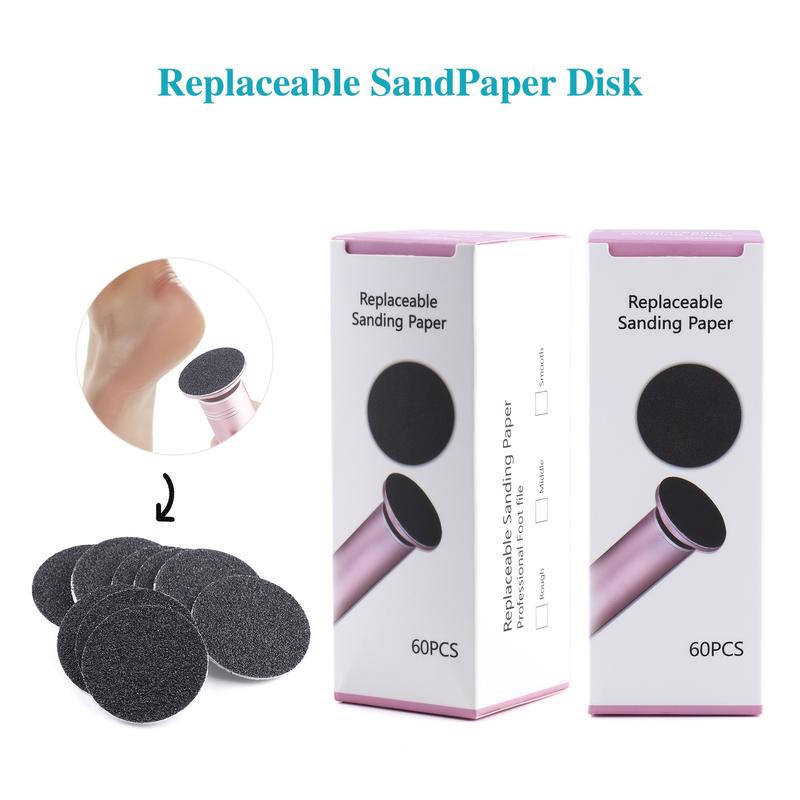 Replaceable Sanding Paper Electric Foot File Accessories Refill  Remover Hard Dry Dead Skin Removal (Coarse 120 Grit) Manicure Nail Nail Care