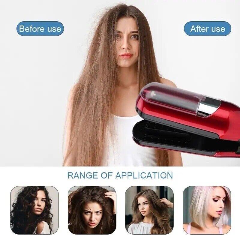 2 in 1 Hair Straightener Trimmer, 1 Set USB Rechargeable Hair Clipper for Women, Portable Hair Styling Tool for Home & Travel