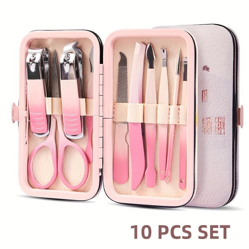 Manicure Set With Storage Case, 1 Set Portable Multi-functional Nail Clipper Kit Pedicure Care Tool, Nail Kit For Women & Men