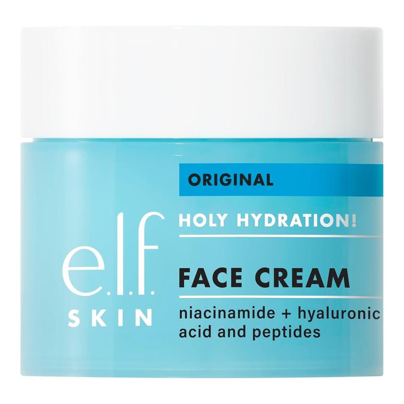 e.l.f. SKIN Holy Hydration! Face Cream, Moisturizer For Nourishing & Plumping Skin, Infused With Hyaluronic Acid, Vegan & Cruelty-Free, 1.76 Oz