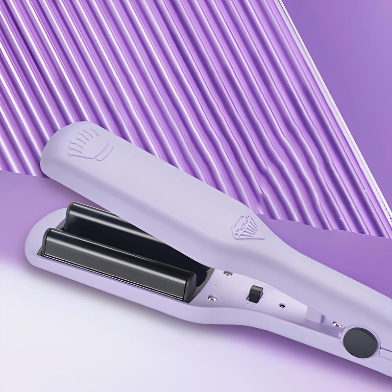 Rovy Wave Curling Iron -  Crimper with 2 Barrels, Fast Heating,  Ceramic Wand for Deep Waves. Perfect for Stunning Styles