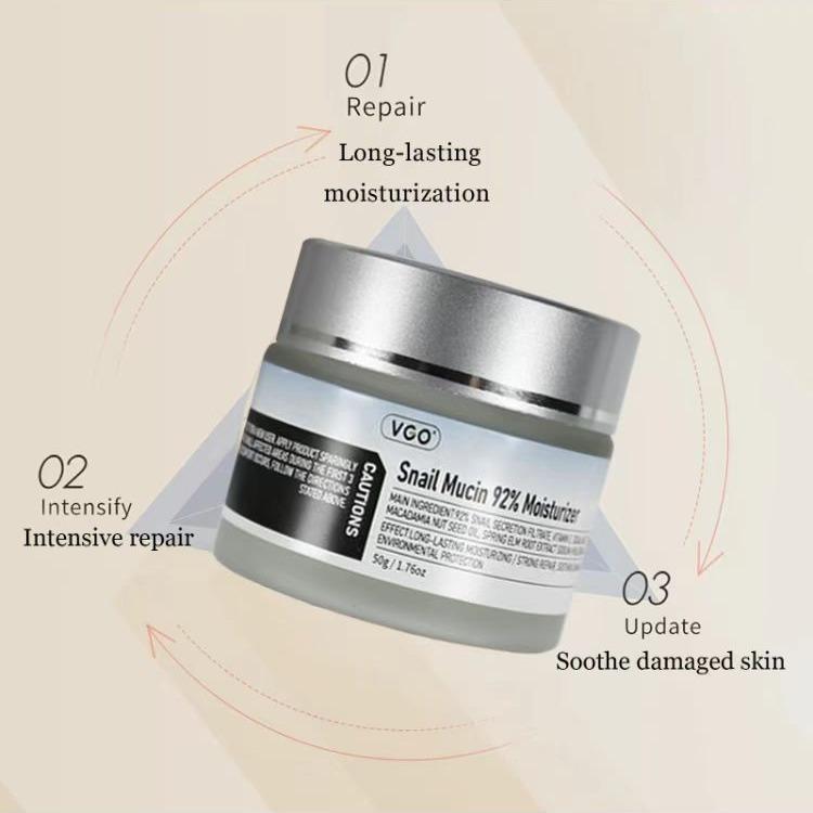 VGO Snail Mucin 92% Moisturizer: Rejuvenate and Nourish Your Skin Hydrate Skincare anti wrinkle vitamin c Moisture Moisturizing