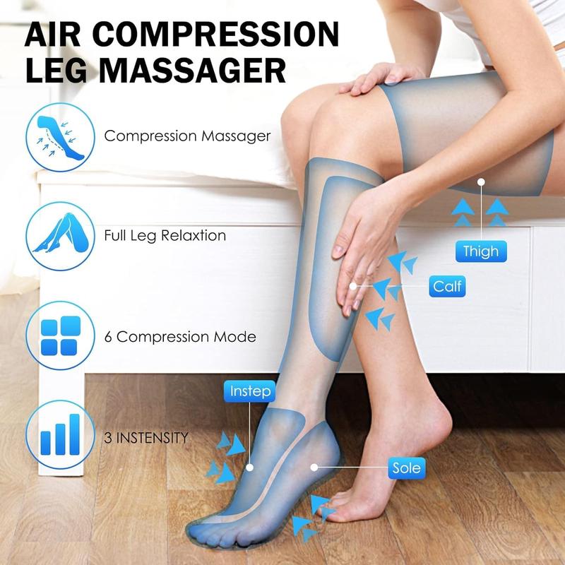 The TOLOCO leg massager is an ideal gift for special occasions, providing comfort and relaxation. Featuring advanced circulation technology, 6 massage modes, and 3 vibration settings, it rejuvenates and soothes tired leg muscles