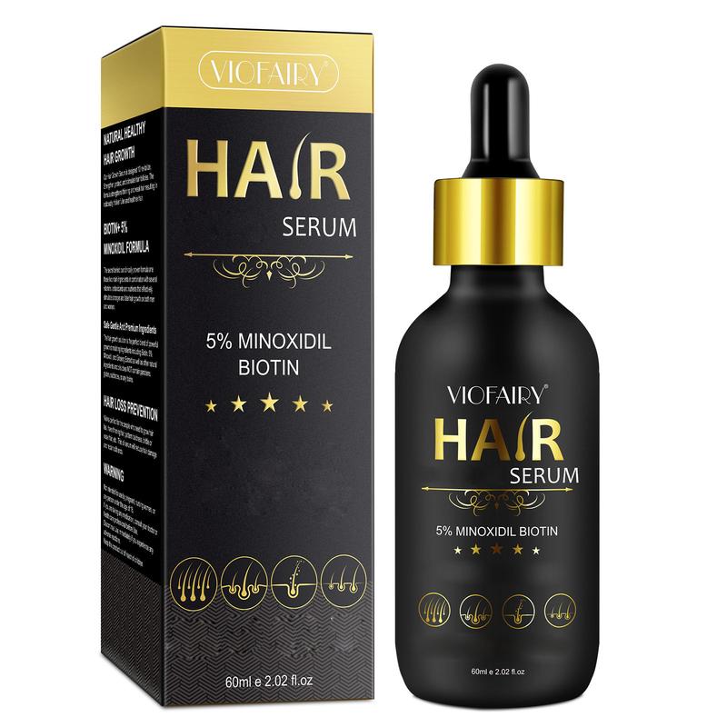 VIOFAIRY Hair Serum, with 5% MINOXIDIL For Men & Women Haircare (60 ml e 2.02 fl.oz)