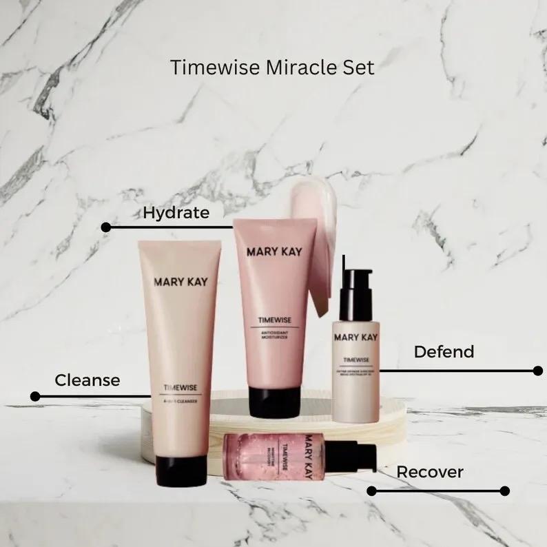 Mary Kay Skincare Timewise Miracle Set- Normal to Dry  Combination to Oily