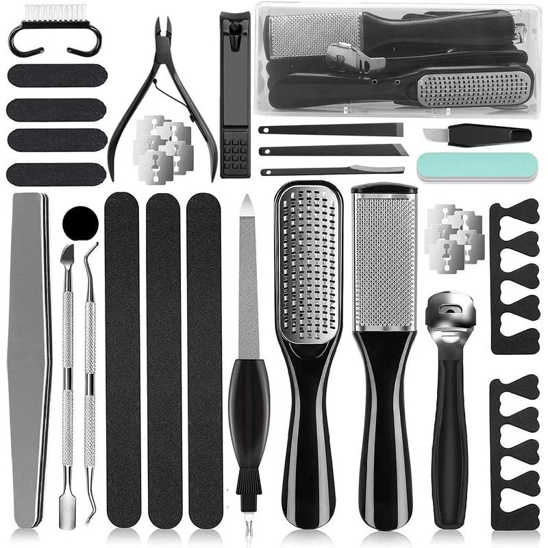 36 in 1 Pedicure Kit, Professional Pedicure Tools Foot Rasp Foot Dead Skin Remover for Home & Salon Care Gift Manicure