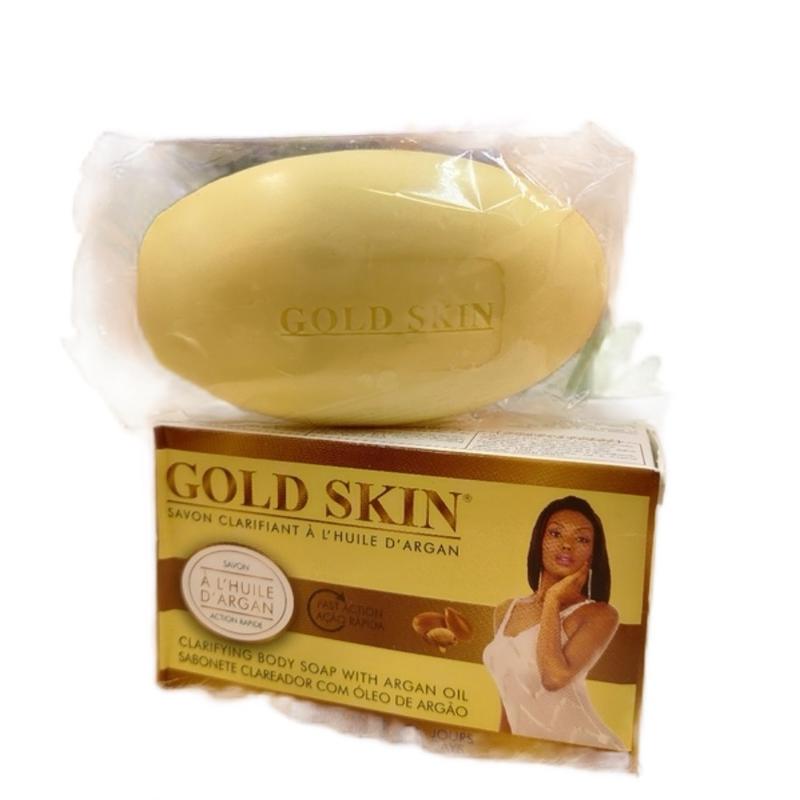 Gold Skin Clarifying Body Soap with Argan Oil for Moisturized and Improved Skin - Body Care, Comfort