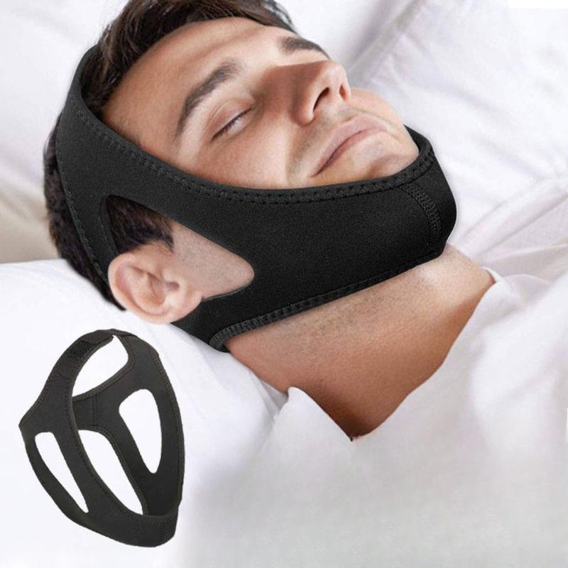 Adjustable Anti-Snoring Chin Strap: Corrects Sleeping Mouth Breathing, Talk in Sleep, and Snoring - Comfortable and Convenient for Sleeping