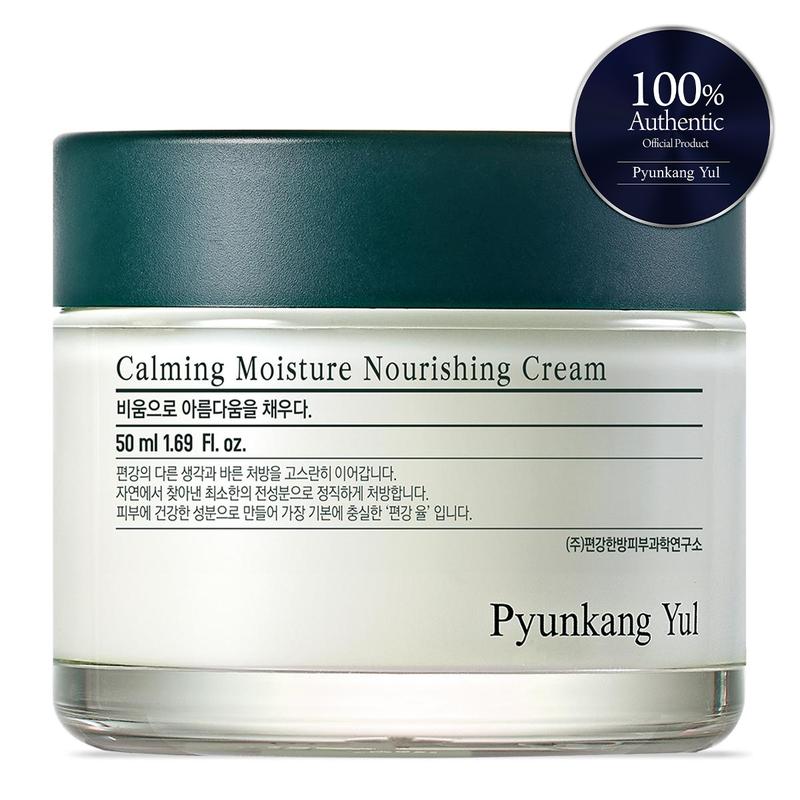 Pyunkang Yul Calming Moisture Nourishing Cream - Korean Skin Care Moisturizer Face Cream - Hydrating Facial Cream (1.69 fl oz) Flower Clear