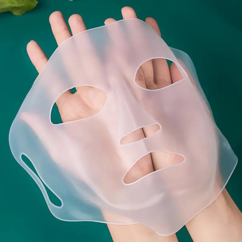 Reusable Silicone Face Mask Sheet, 4 Counts set Keep Moisturizing Face Mask Cover, Face Care Tool for Women & Men, Skin Care Tools