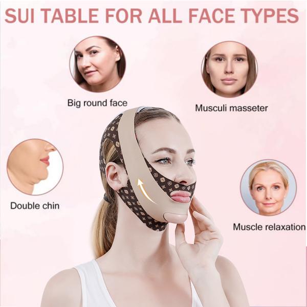 V Line Face Mask Shaping Lifting Belt Double Chin Reduction Jawline Contour Enhancer Face Slimming Firming Tightening Mask Skincare Comfort