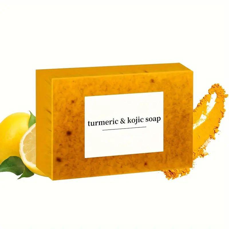 100g Turmeric & Kojic Acid Soap, Handmade Soap For Body Wash Face Cleansing Soap