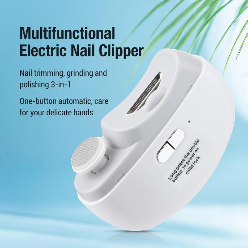 Intelligent Automatic Electric Nail Clipper, Multi-functional Nail Polisher, Dual Speed Adjustable Nail Polisher