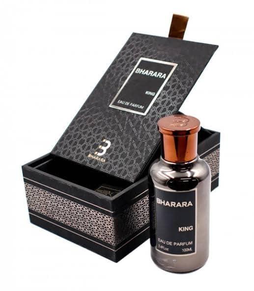 Bharara King For Men Eau de Parfum spray, 3.4 Ounce,100 Ml | With The Notes Of Citrus, Orange, Fuity, Musk, Amber - White Musk, Vanilla | Long Lasting